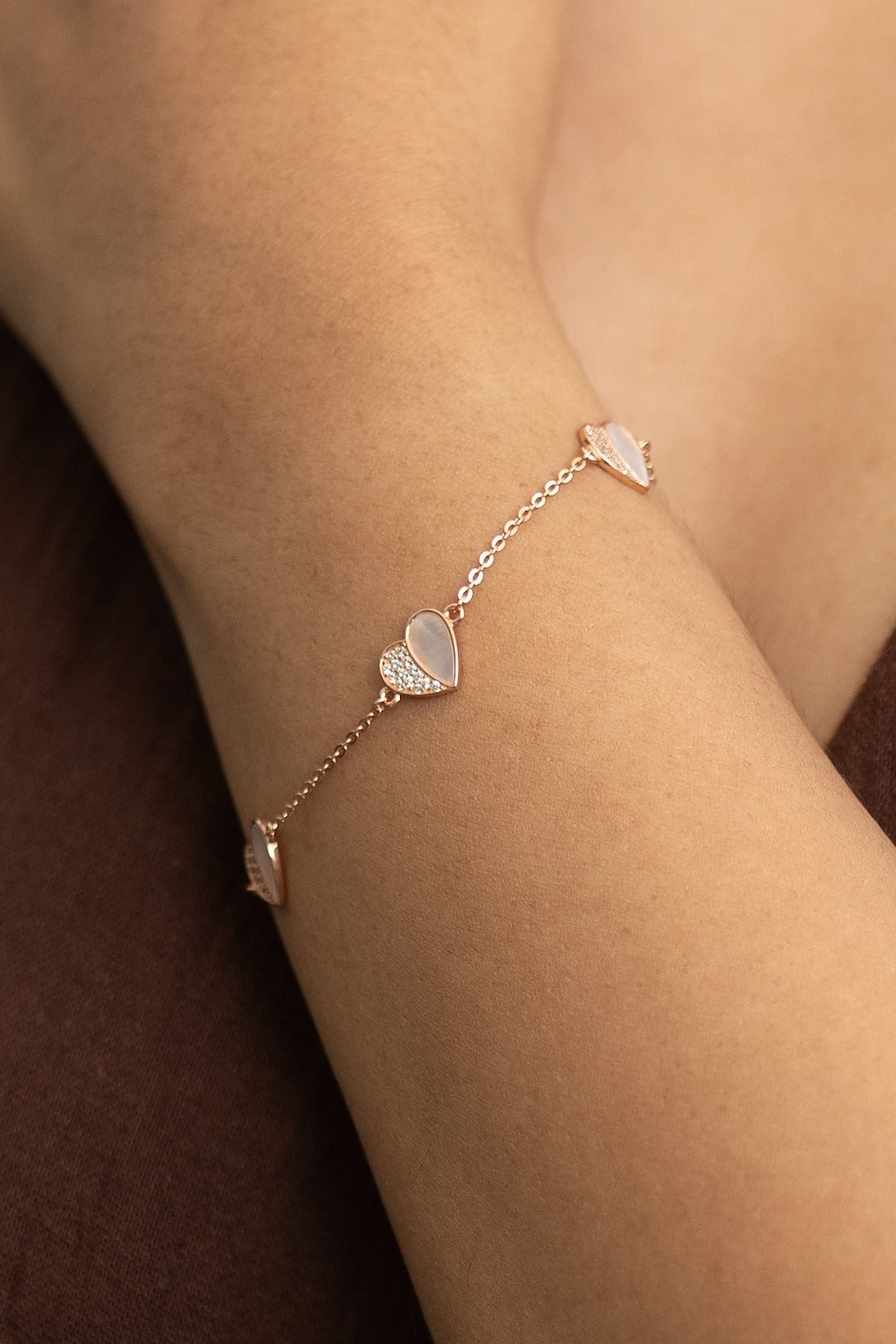 Blushing Heart Bracelet