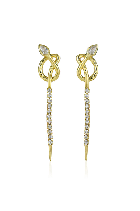 Snake Drop Earrings