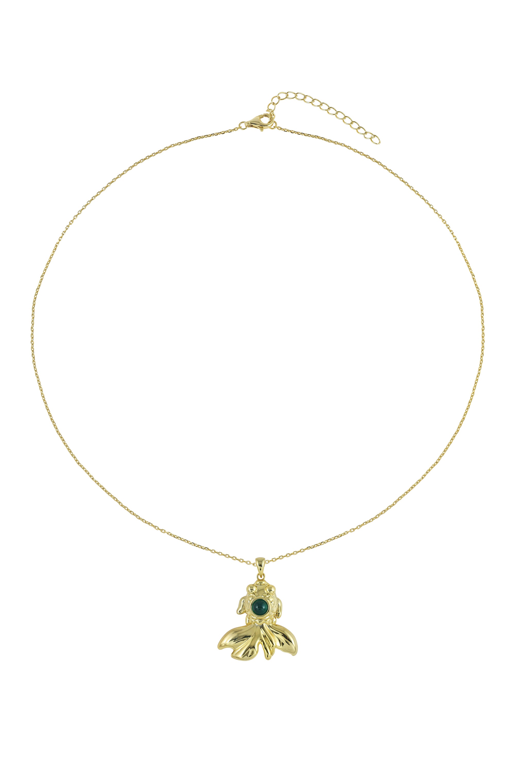Emerald Goldfish Necklace