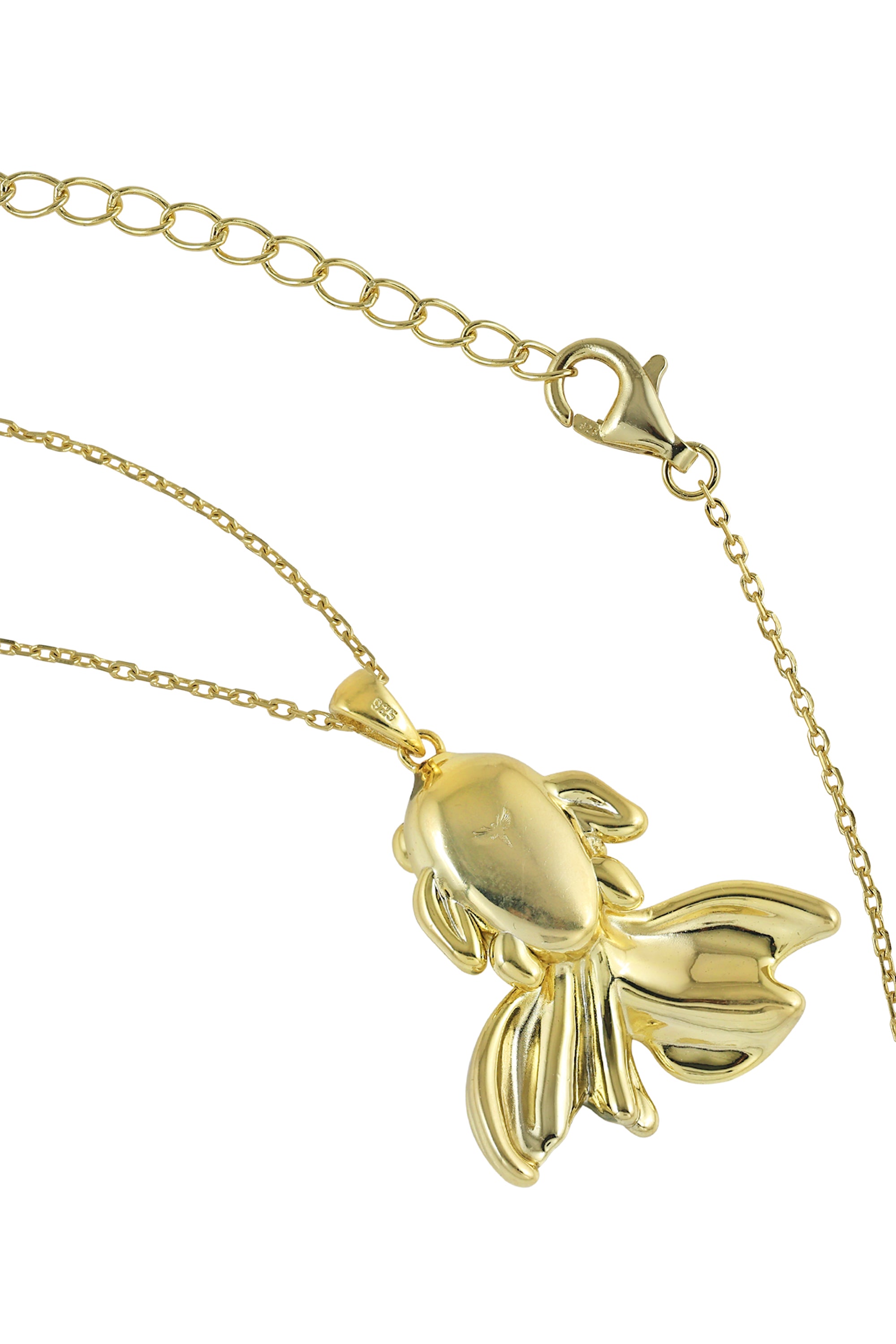 Emerald Goldfish Necklace