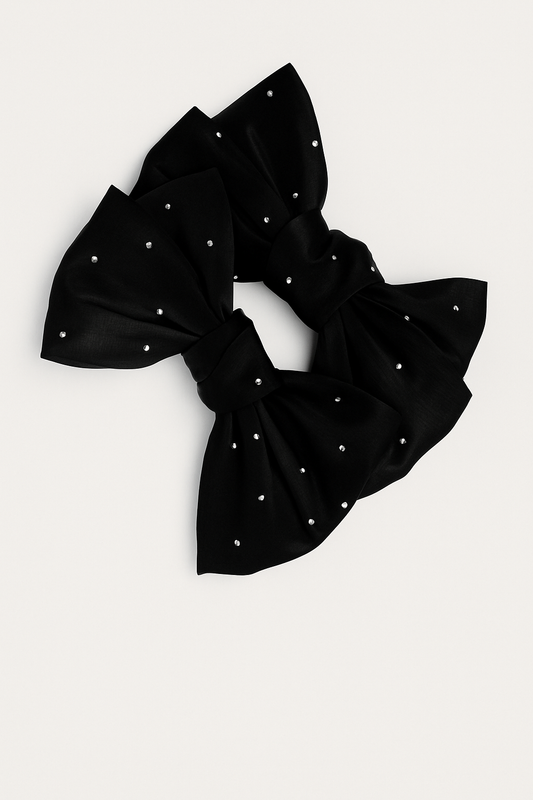Celeste Black Shoe Clip