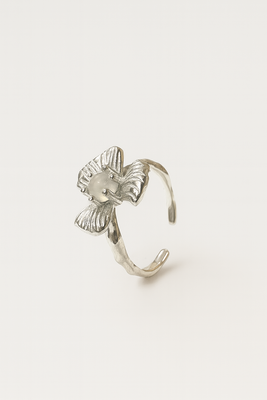 Moon Flower Silver Ring