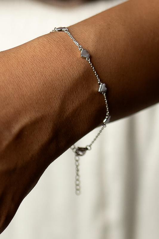 Timeless Silver Heart Bracelet