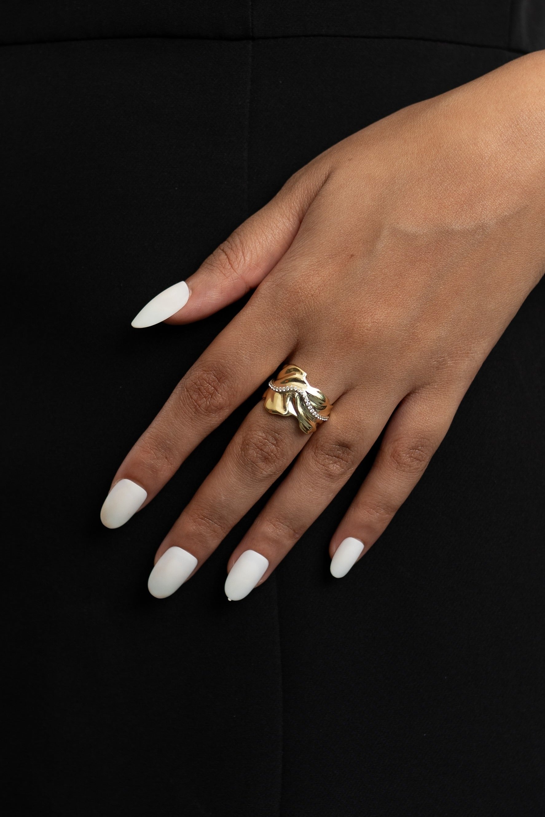 Golden Drape Ring