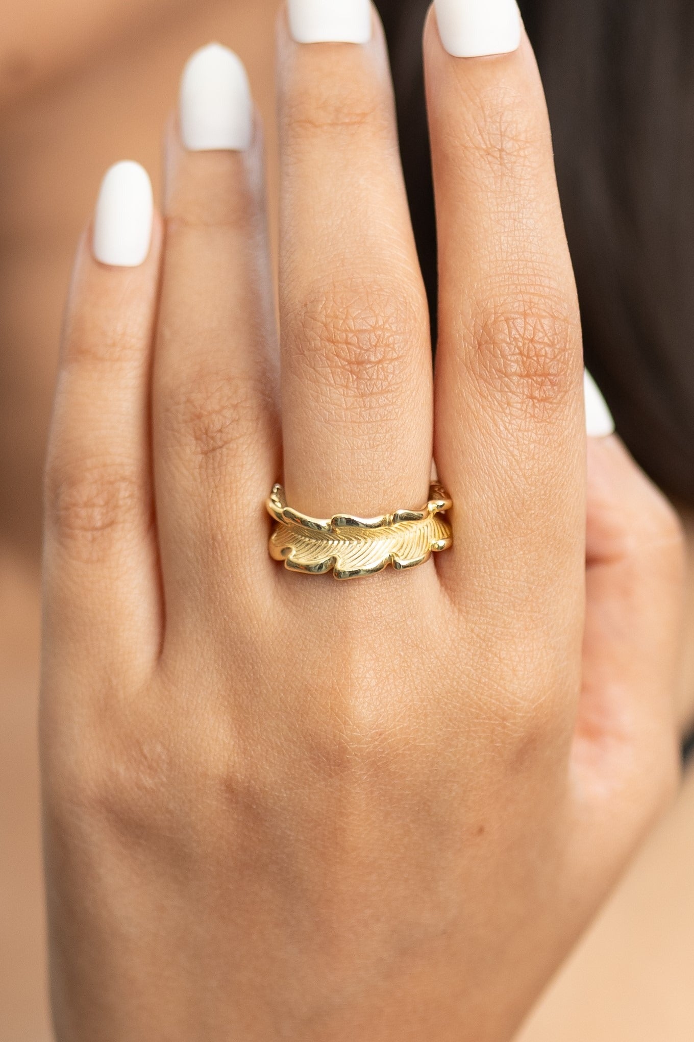 Feather Whirl Ring