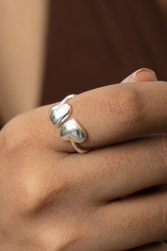 Twin Hearts Ring