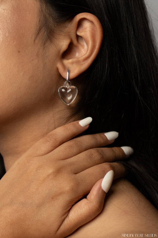 Halo Heart Earrings