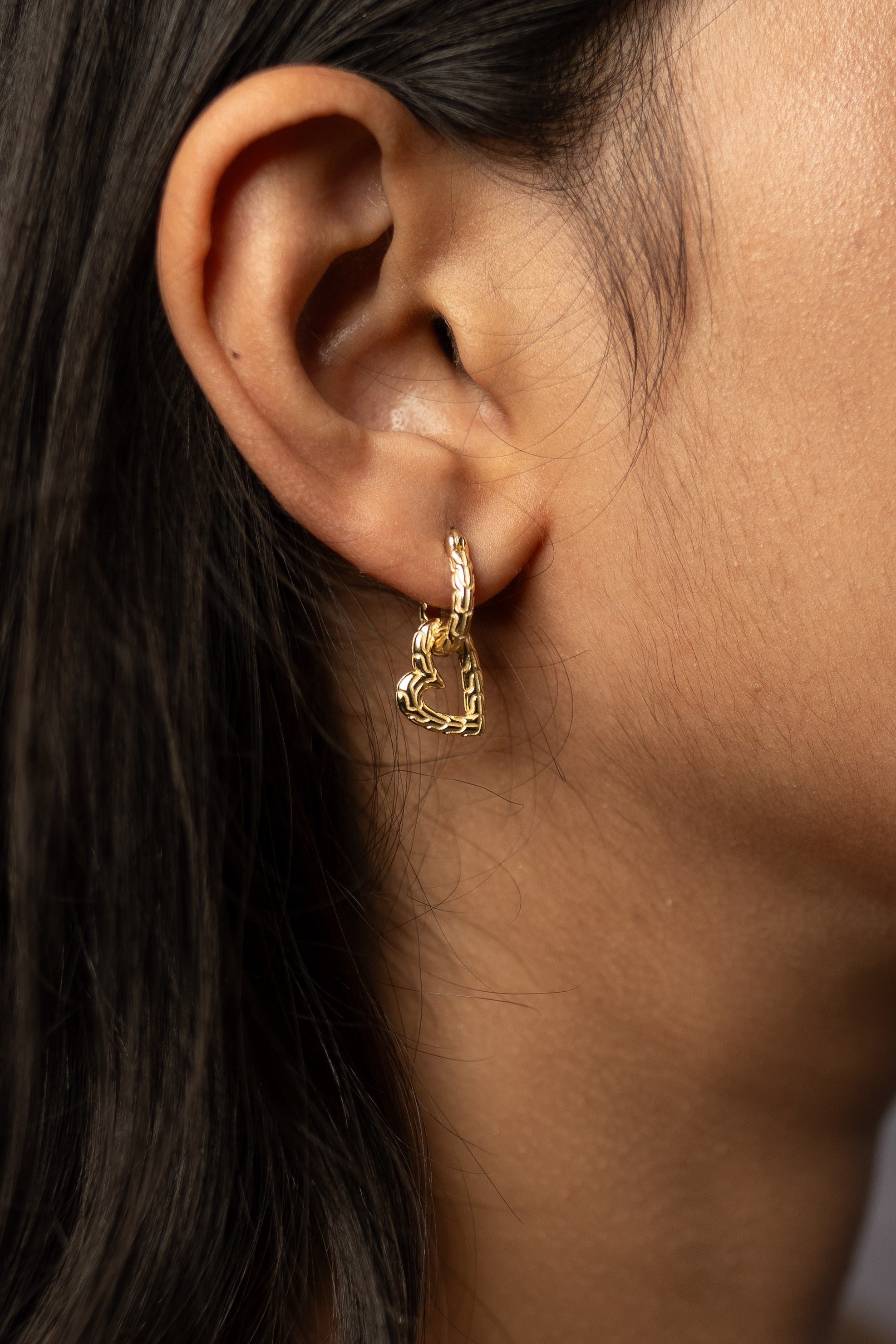Heart Hoop Convertible Earrings
