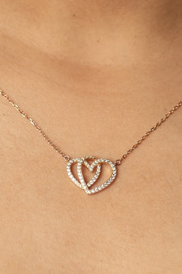 Open Hearts Necklace