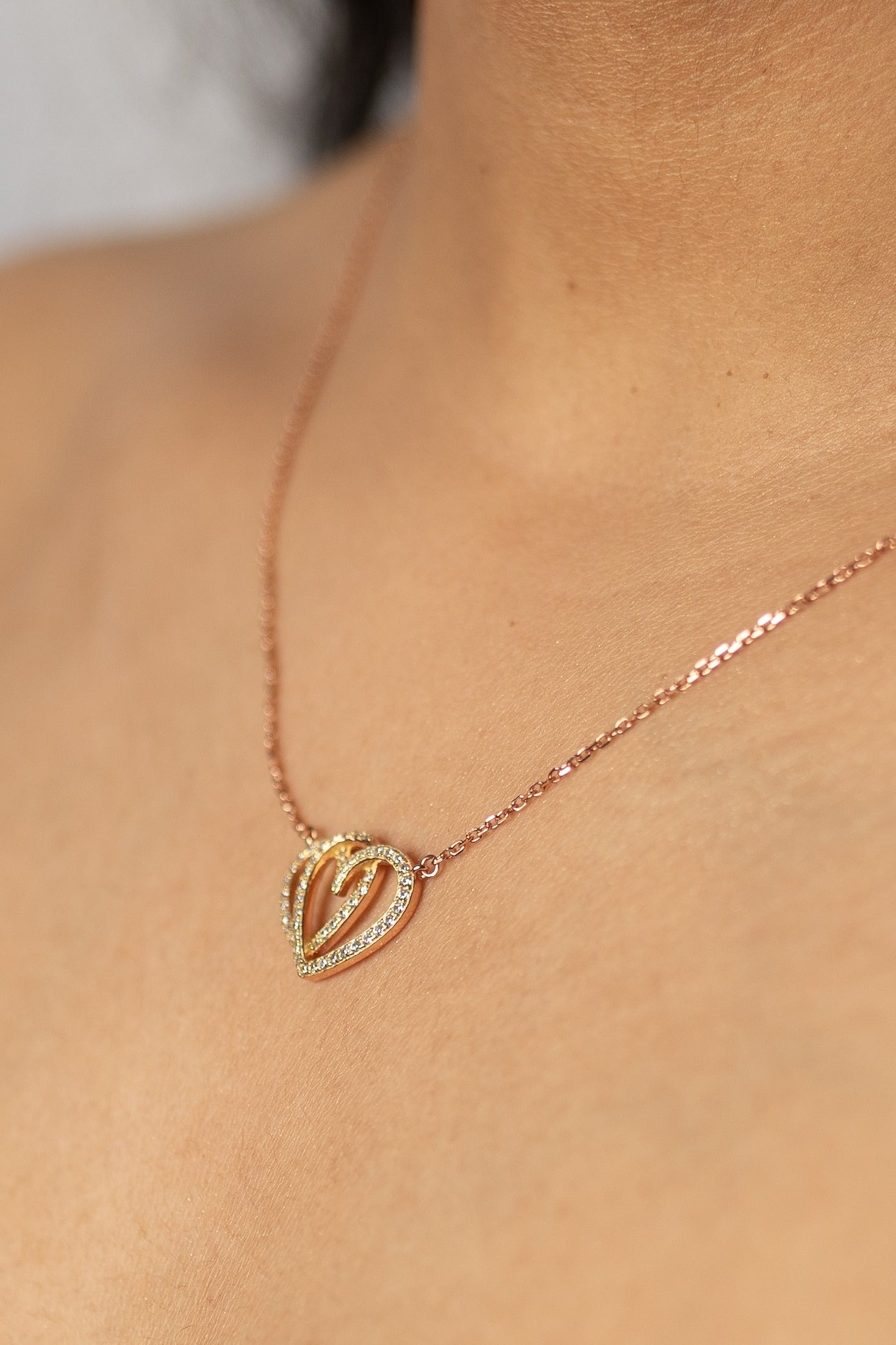 Open Hearts Necklace
