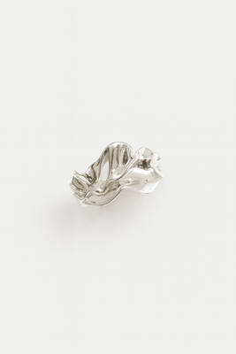 Abstract Silver Ring