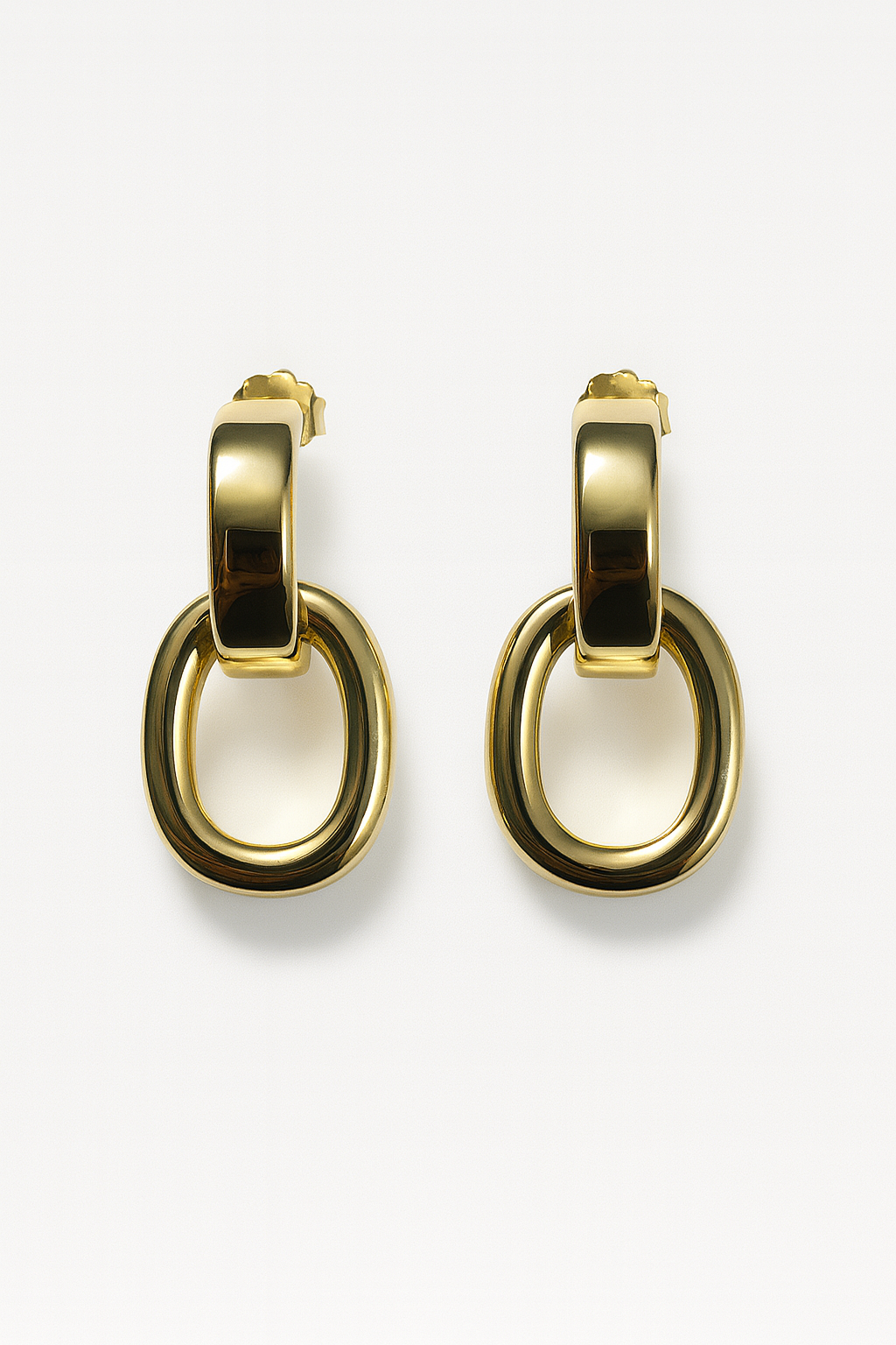 Intertwined Gold Drops Earrings