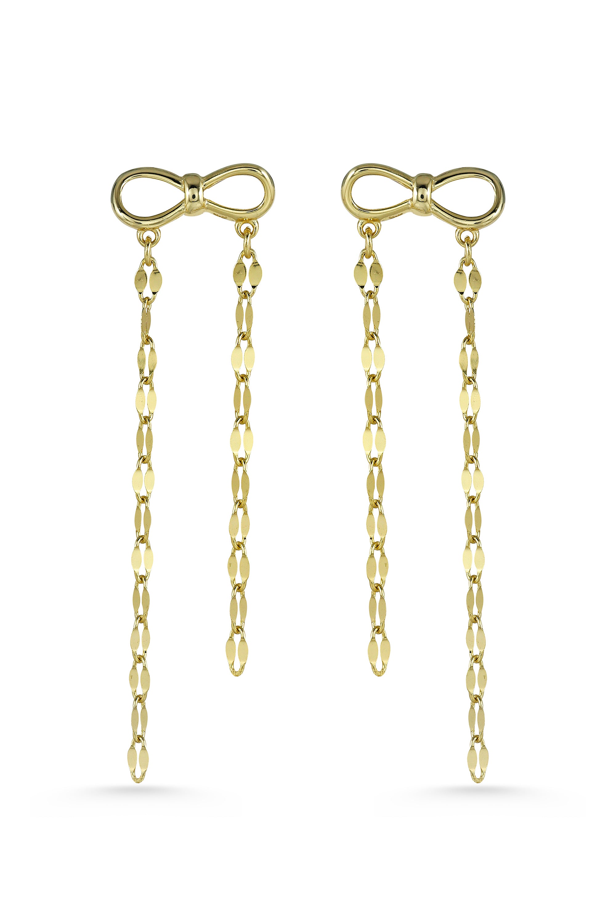 Gold Bow Earrings
