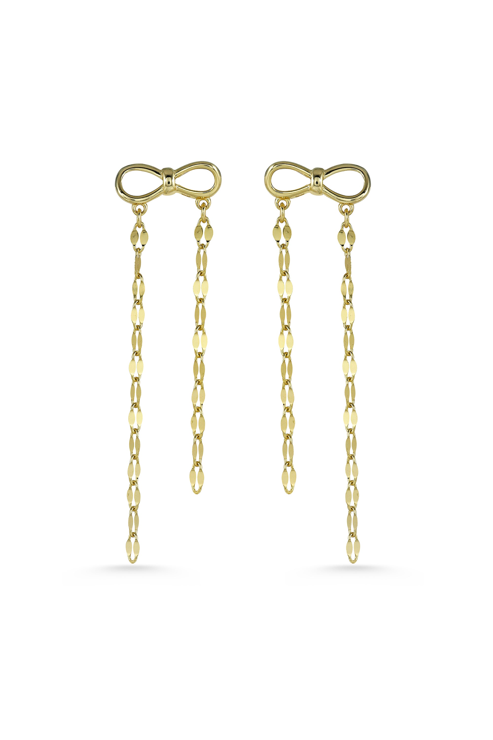 Gold Bow Earrings