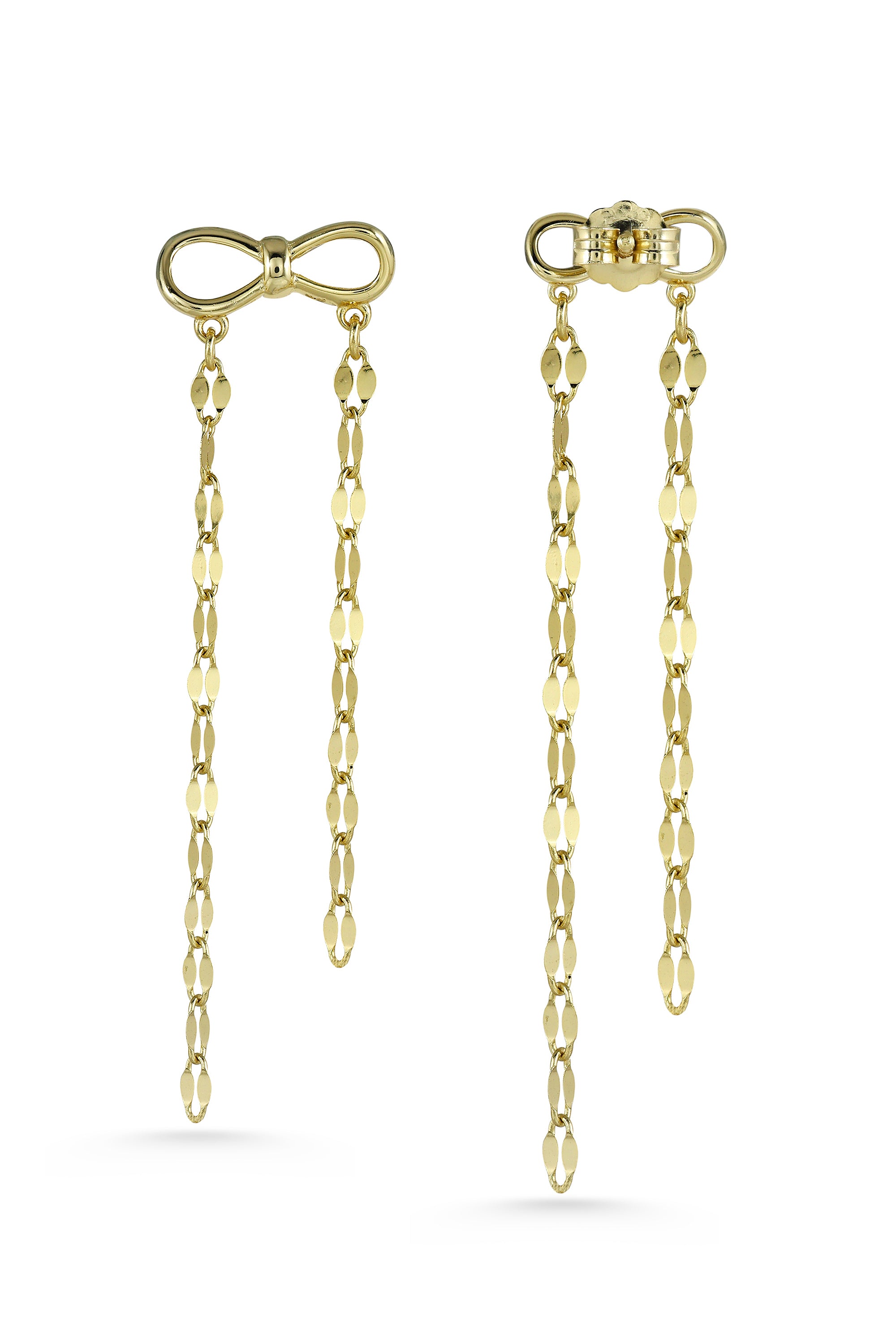 Gold Bow Earrings