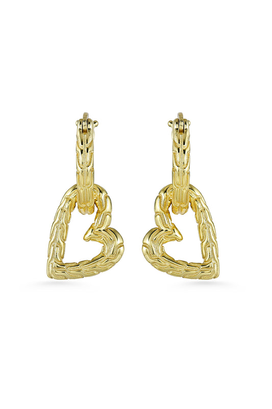 Heart Hoop Convertible Earrings
