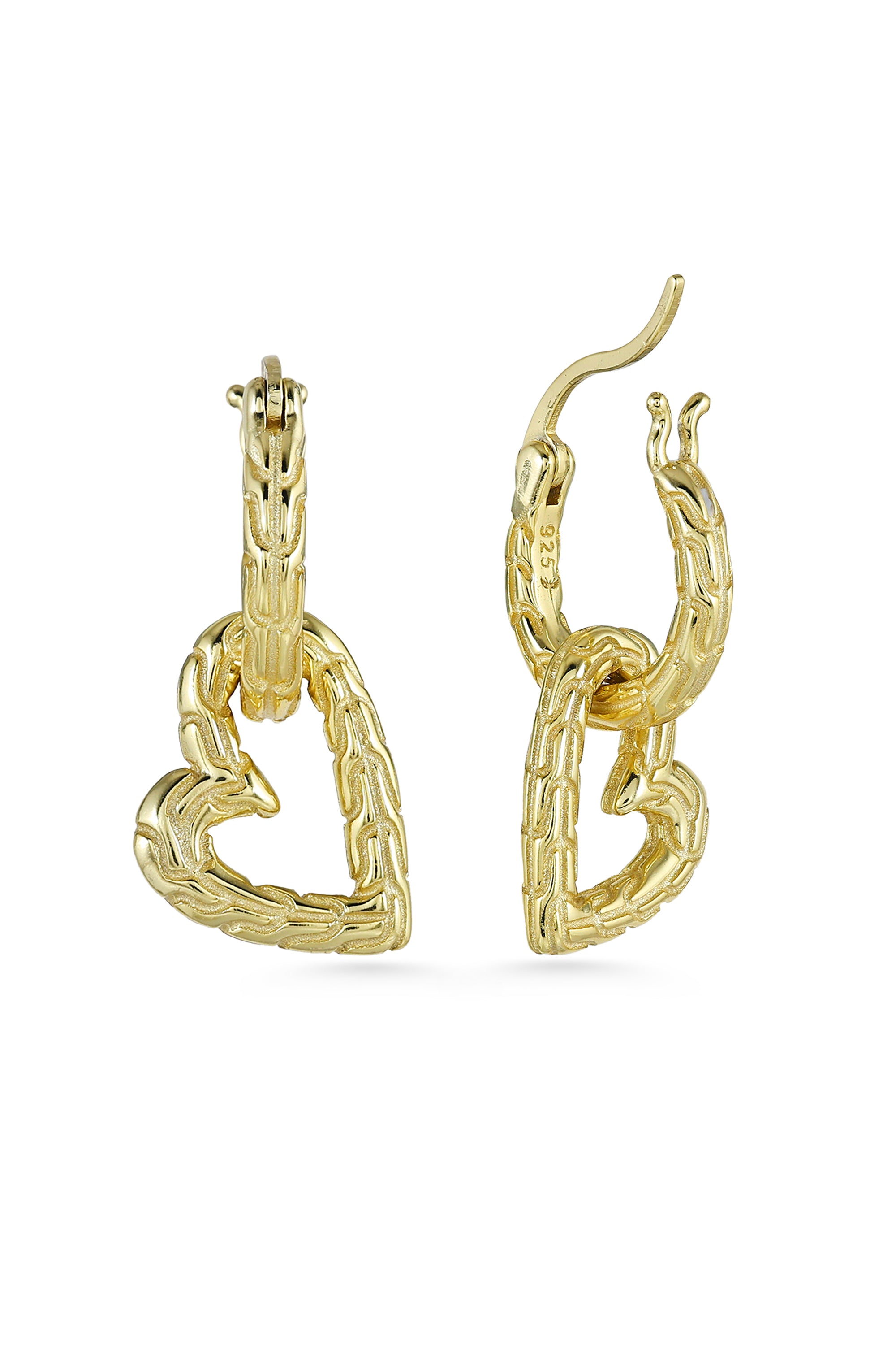 Heart Hoop Convertible Earrings