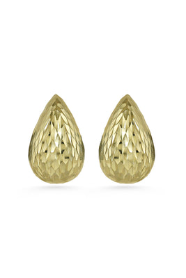 Textured Gold Dome Earrings