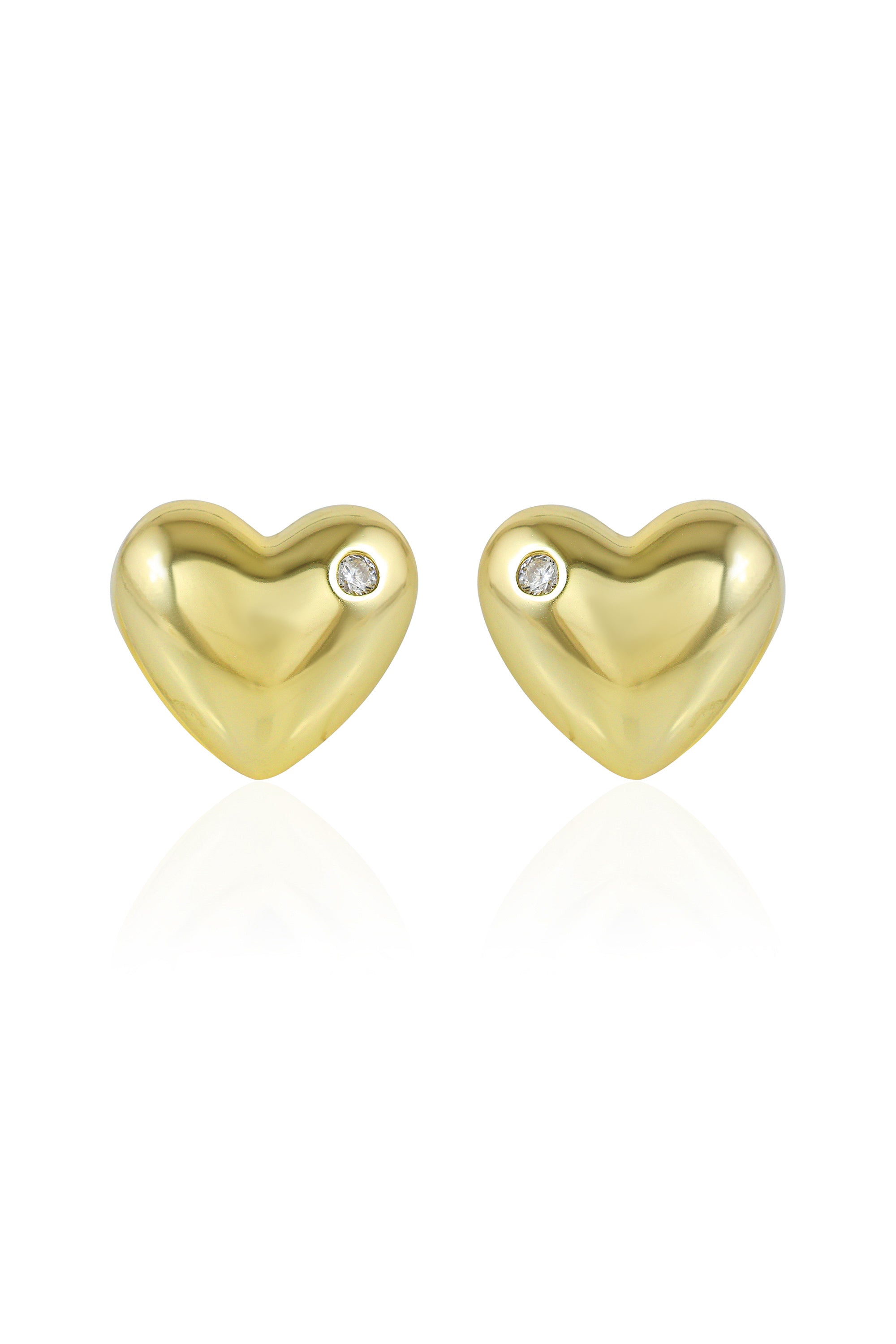 Golden Heart Ear Cuffs