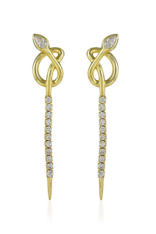 Snake Drop Earrings