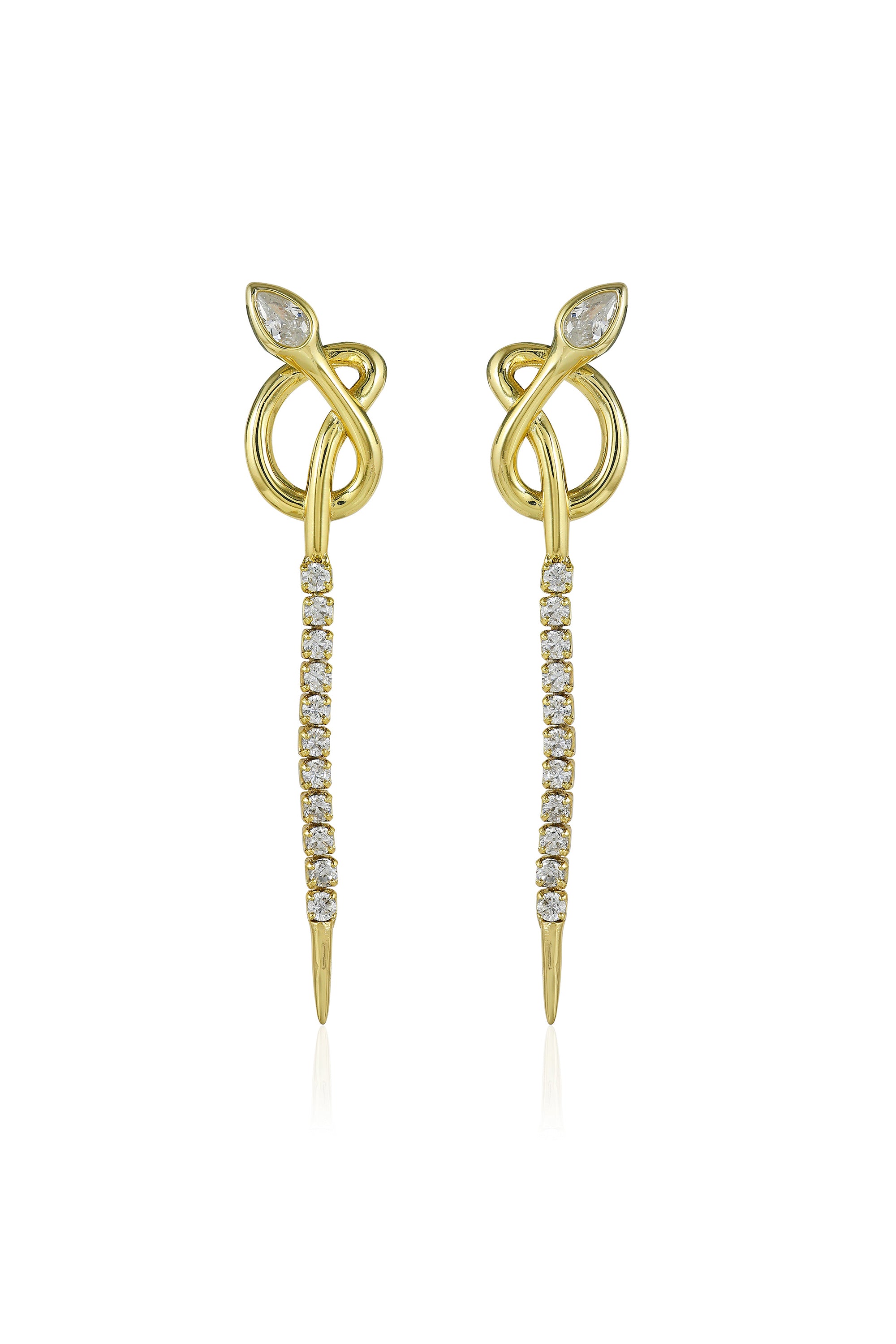 Snake Drop Earrings