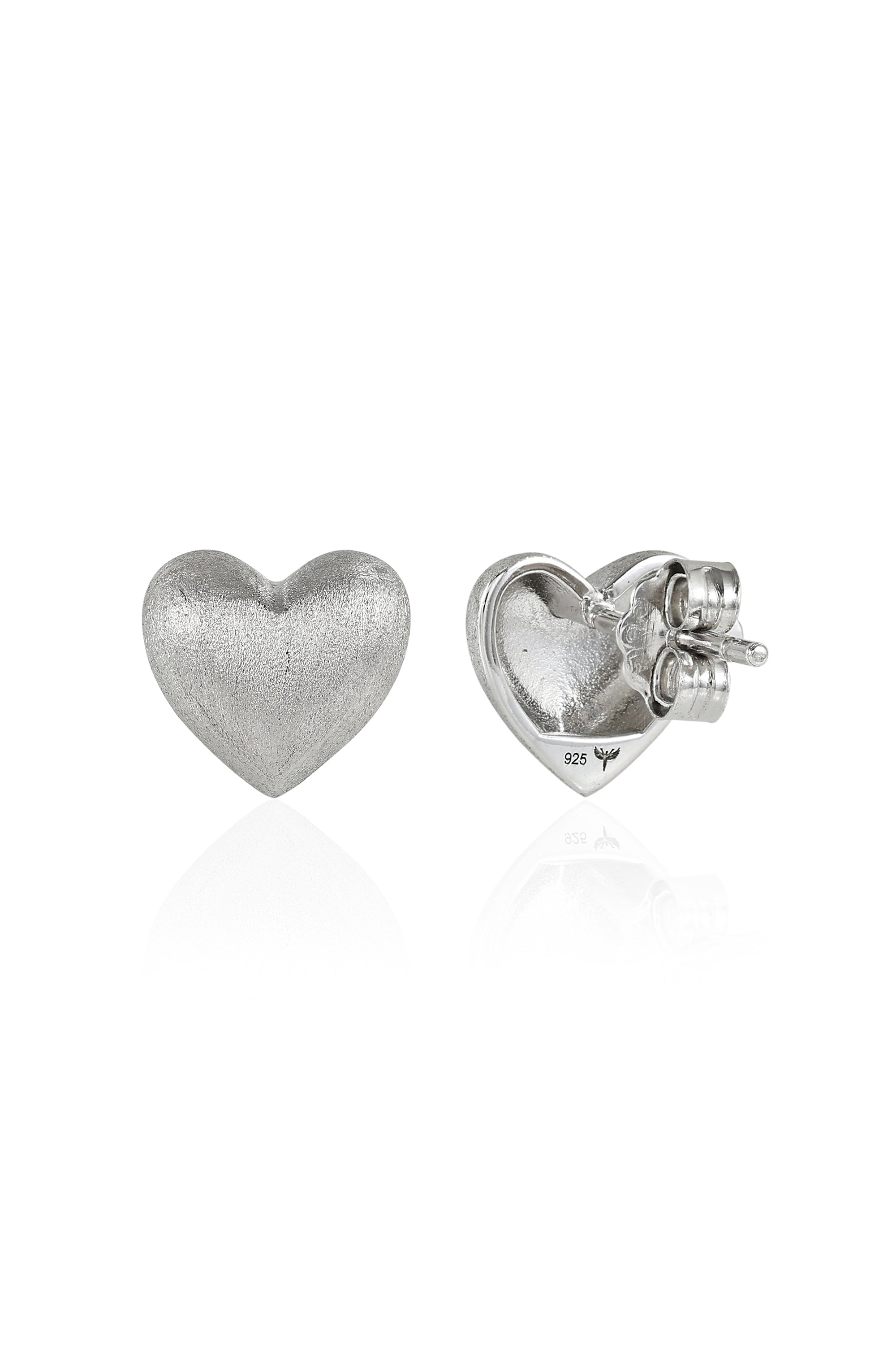 Frosted Heart Earrings