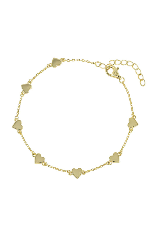 Timeless Gold Heart Bracelet