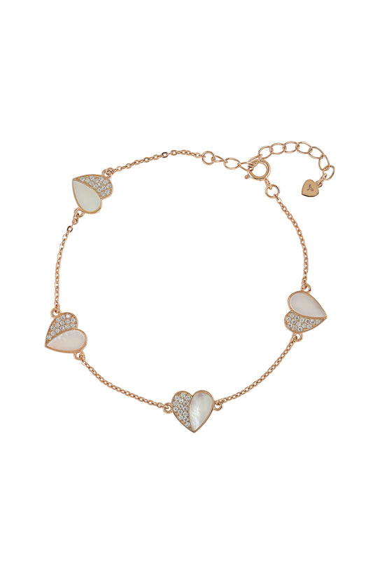 Blushing Heart Bracelet