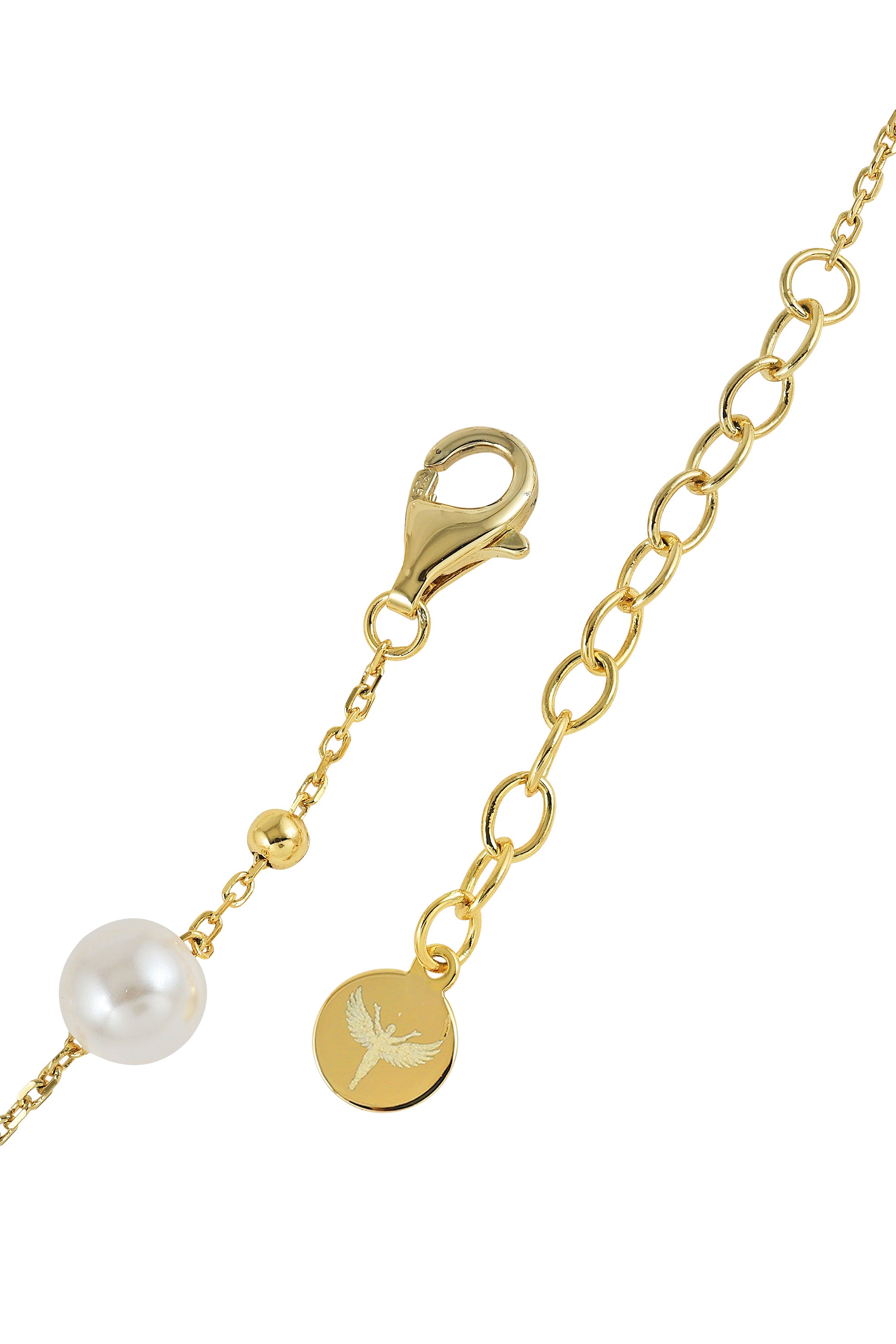 Gold Beaded Pearl Bracelet