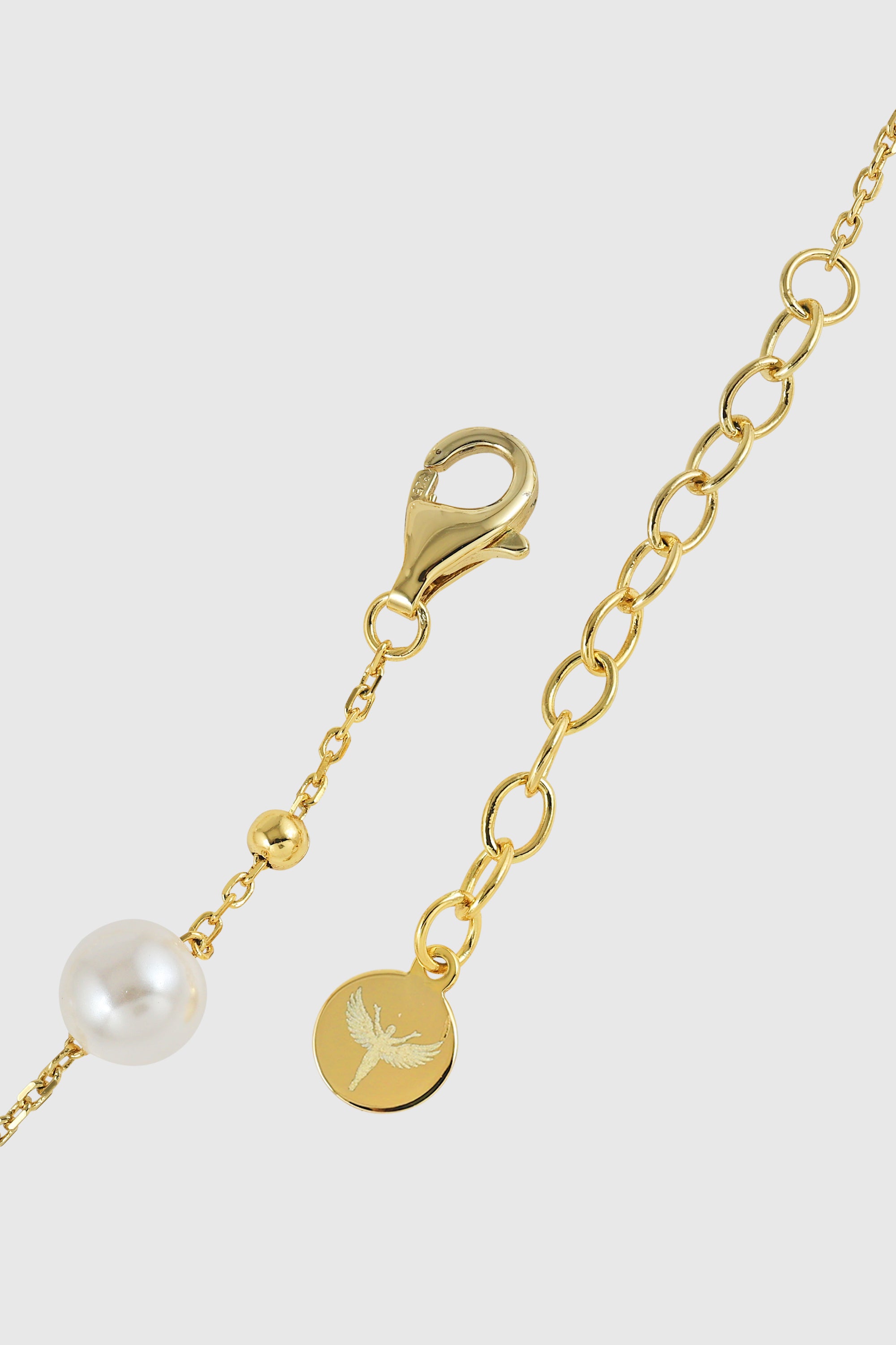 Gold Beaded Pearl Bracelet
