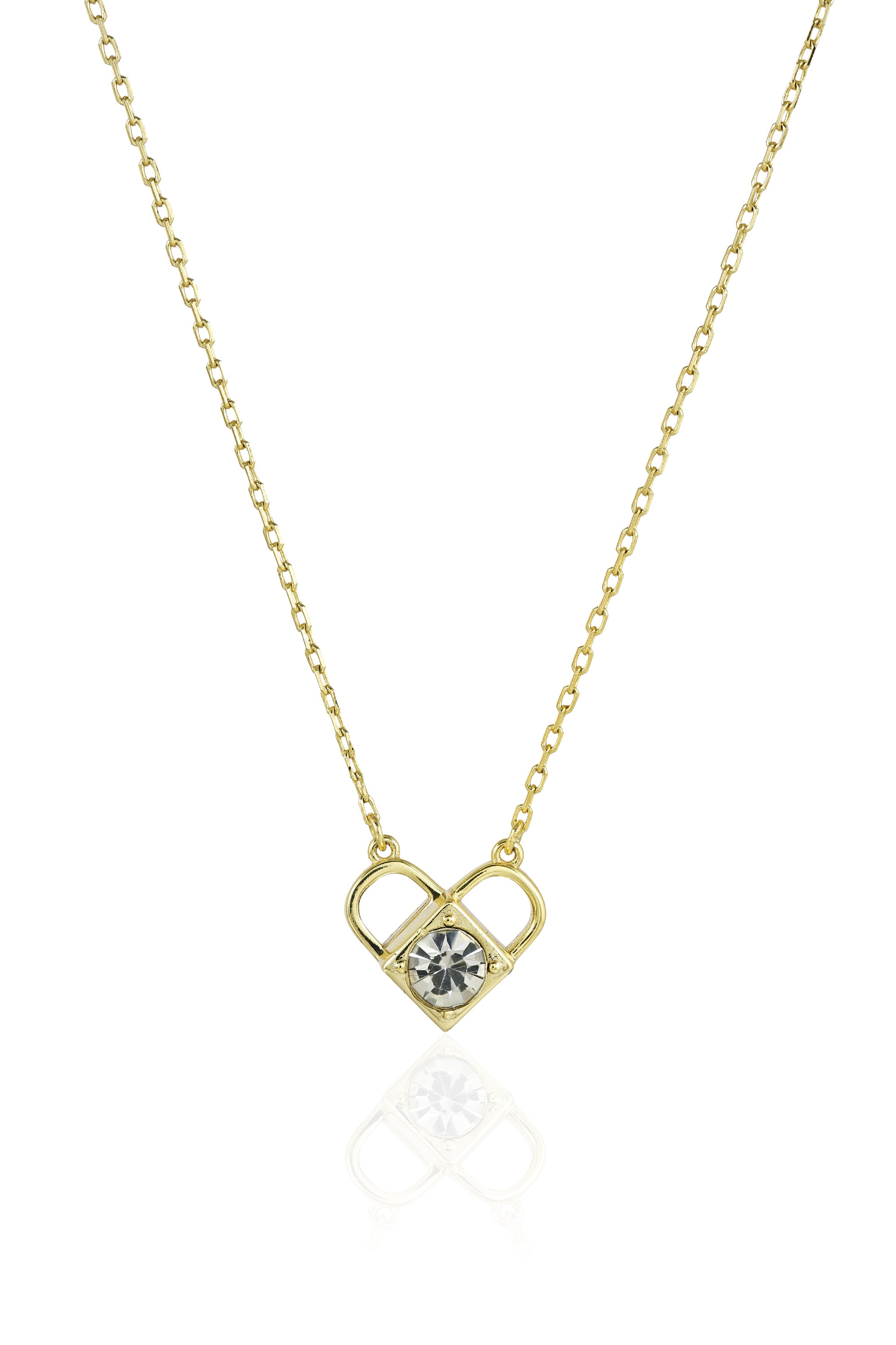 Heart on Lock Necklace