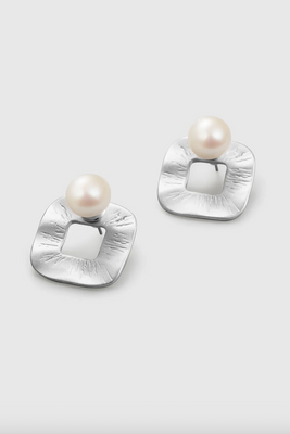 Square Pearl Earrings