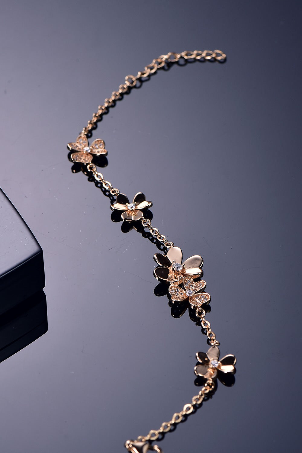 Flower Rose Gold Bracelet